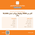 أكثر من 1000 وظيفة لدى شركة زهران للصيانة والتشغيل