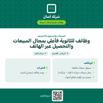 وظائف مبيعات وتحصيل هاتفي في شركة أتمال للثانوية فأعلى